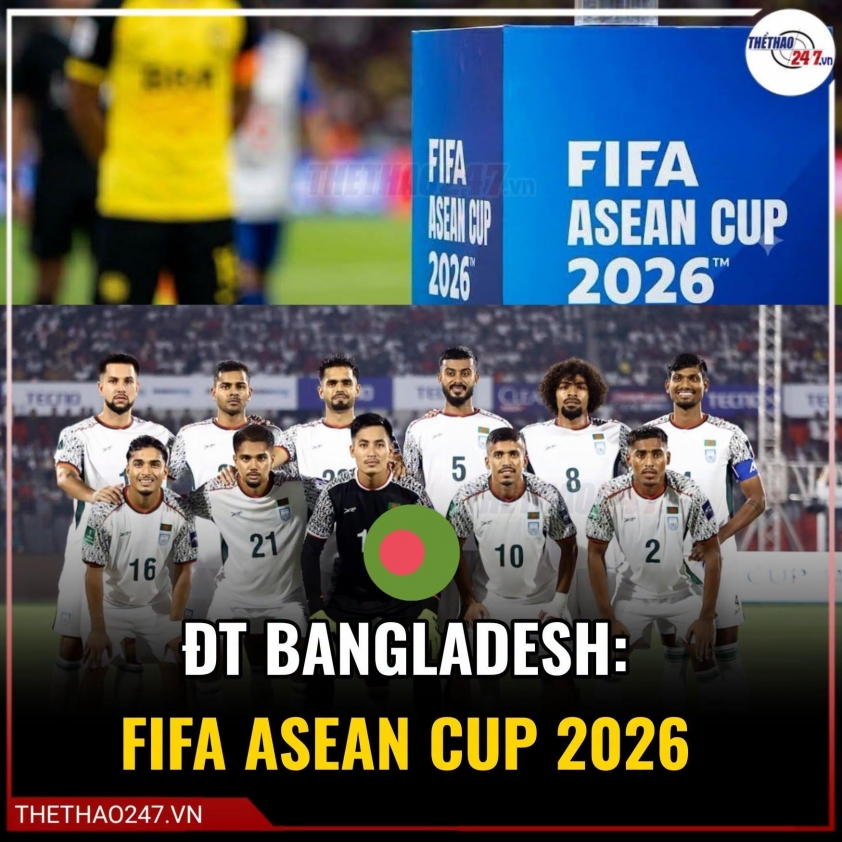 Bangladesh thay Ấn Độ tại FIFA ASEAN Cup 2026