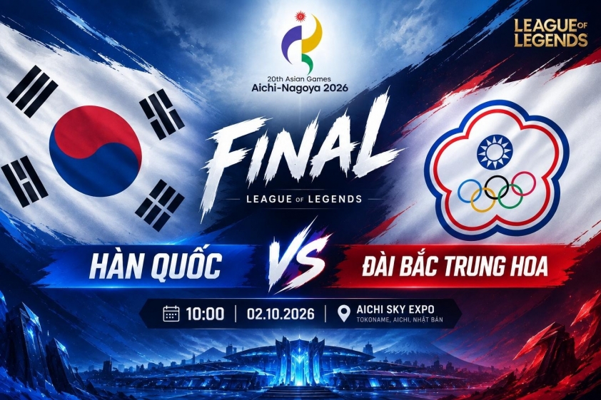 Link xem trực tiếp chung kết LMHT ASIAD 2026 hôm nay 2/10-906902